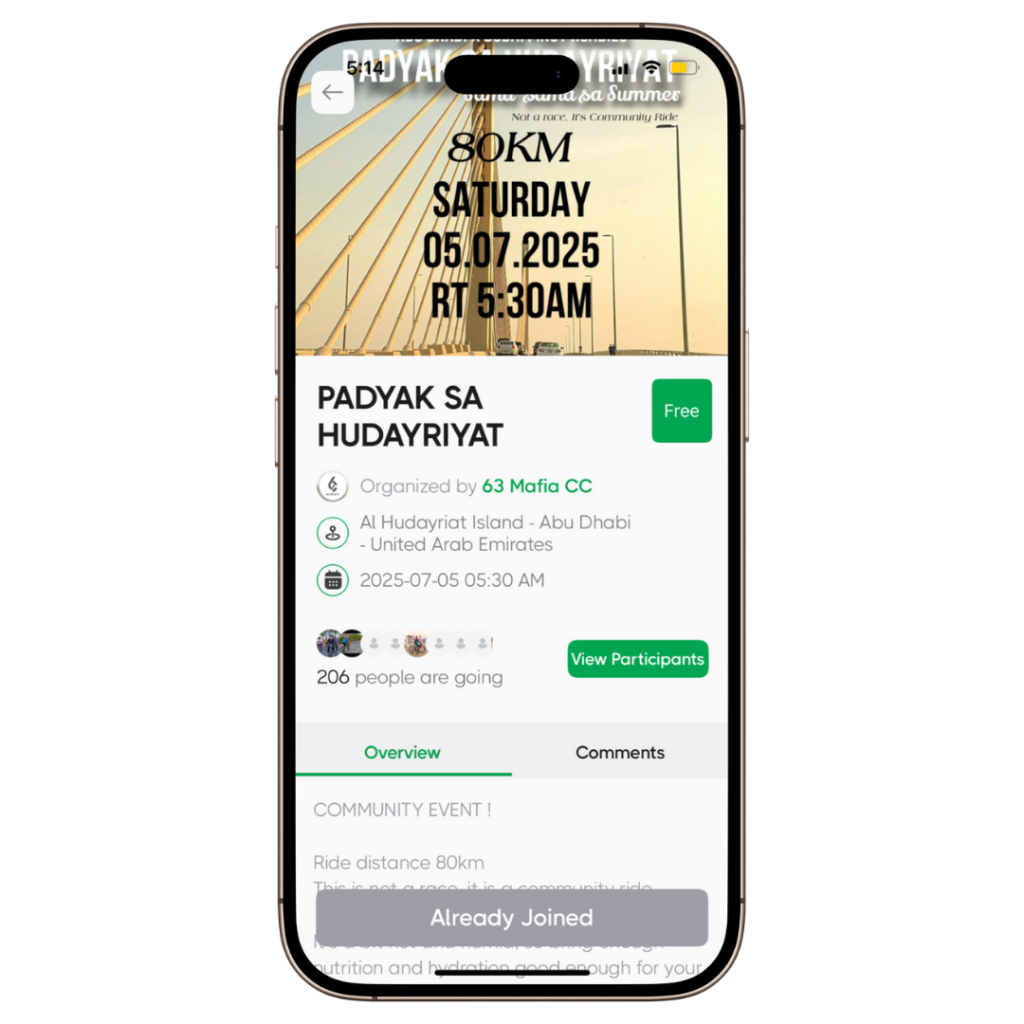 GOCYC APP EVENT Screenshot